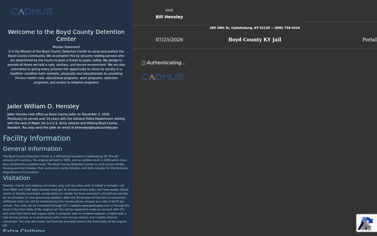 Boyd County arrest lookup current inmate portal